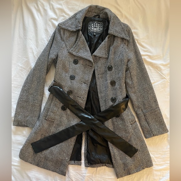 last kiss Jackets & Coats Last Kiss Long Pea Coat Poshmark